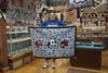 Wenora Joe, Bird/Cow Pictoral, Navajo Handwoven Rug, 39 in x 47 in