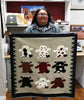Wenora Joe, Cow Pictoral, Navajo Handwoven Rug, 39" x 38"